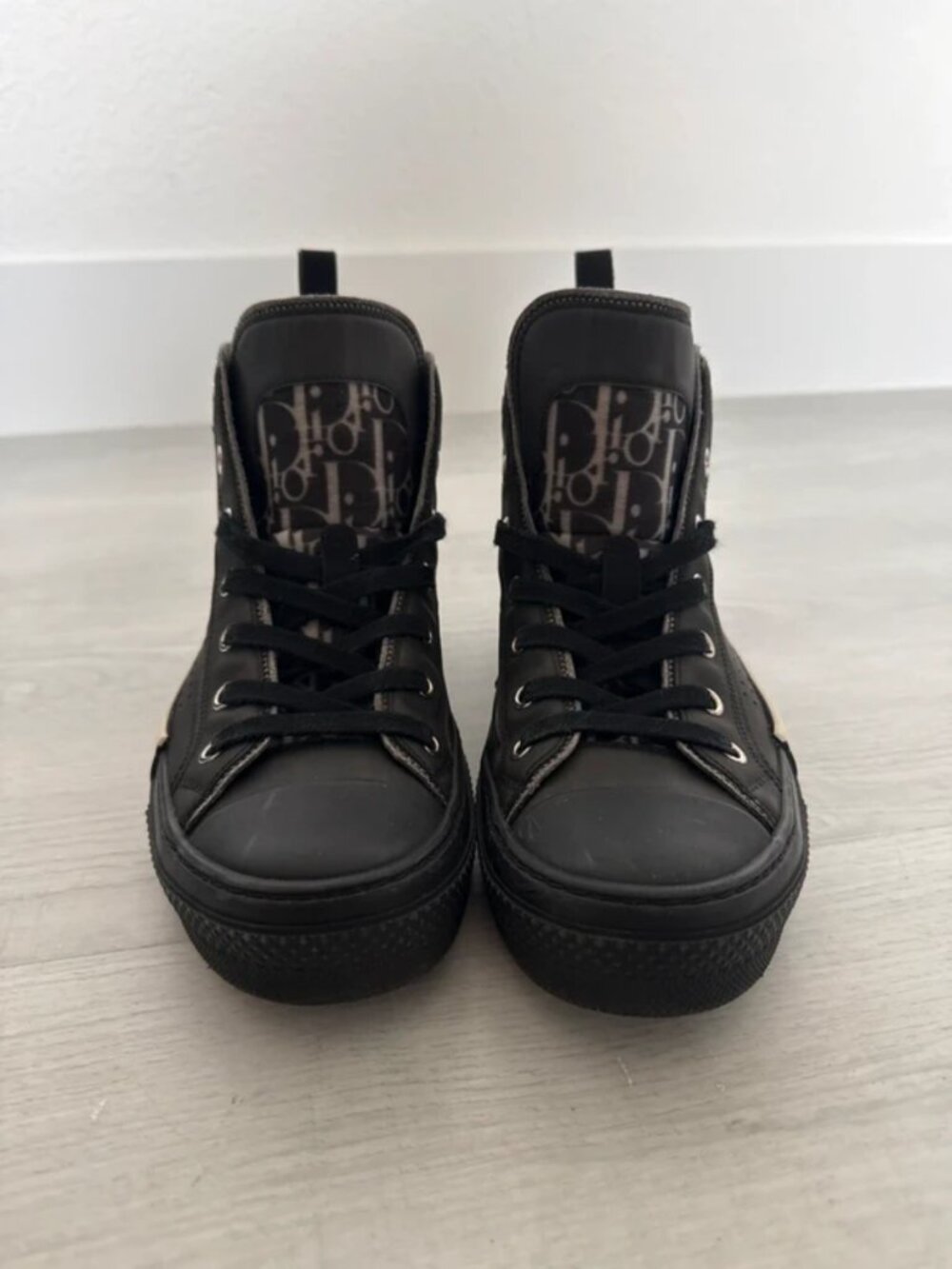 B23 League High-Top Sneaker Black Dior Oblique Canvas